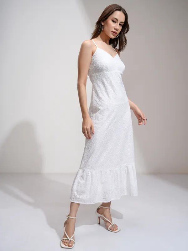 Self Design Fit And Flare Dress