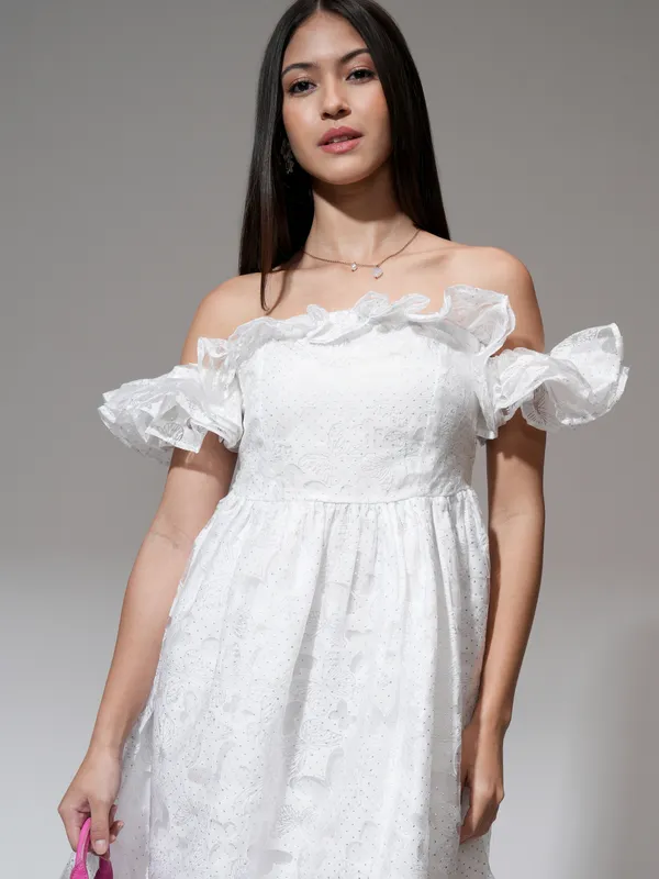 Printed Fit And Flare Dress