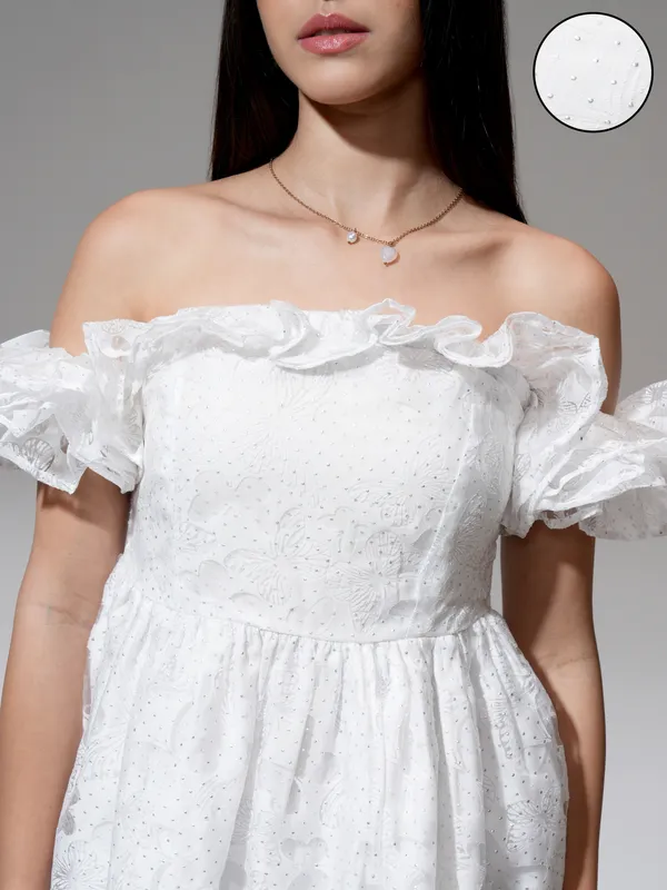 Printed Fit And Flare Dress