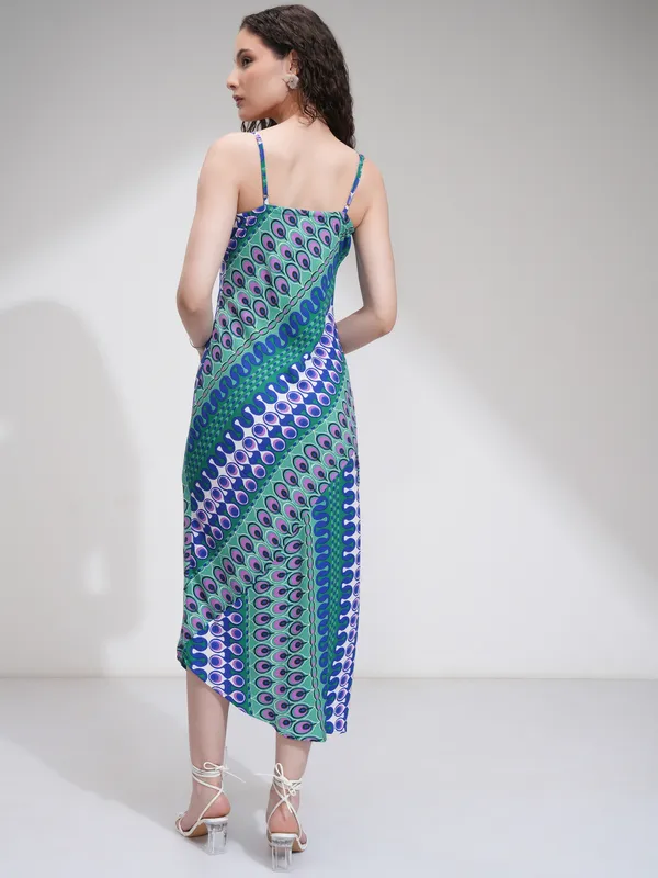 Tokyo Talkies Women Blue Printed Sheath Dress