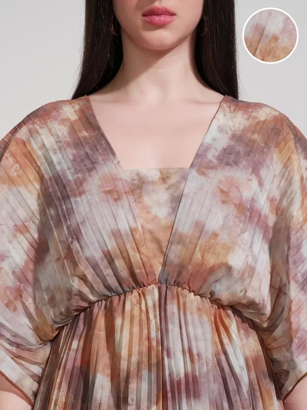 Printed Fit And Flare Dress