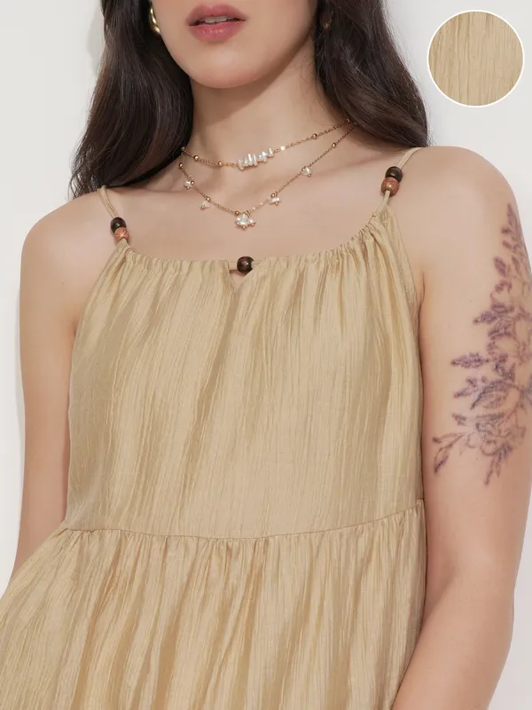 Solid Fit And Flare Dress