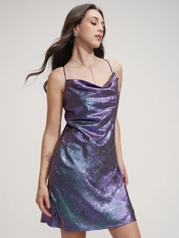 Solid Fit And Flare Dress