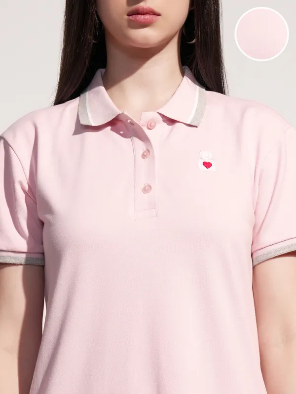 Tokyo Talkies Women Pink Solid T-shirt Dress