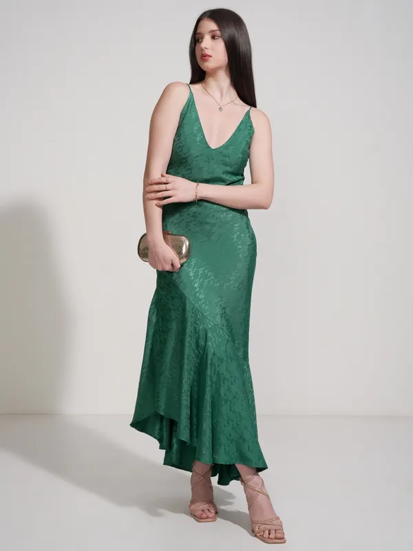 Self Design Fit And Flare Dress