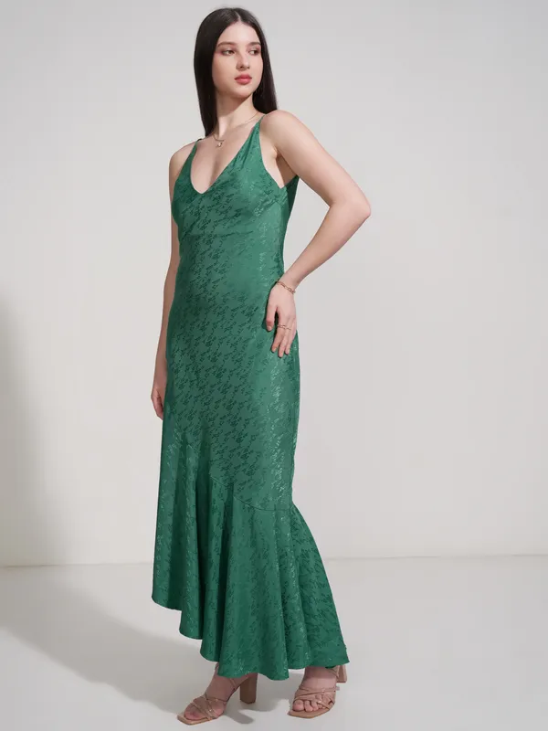 Self Design Fit And Flare Dress