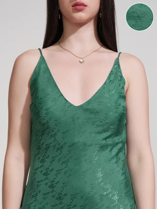 Self Design Fit And Flare Dress