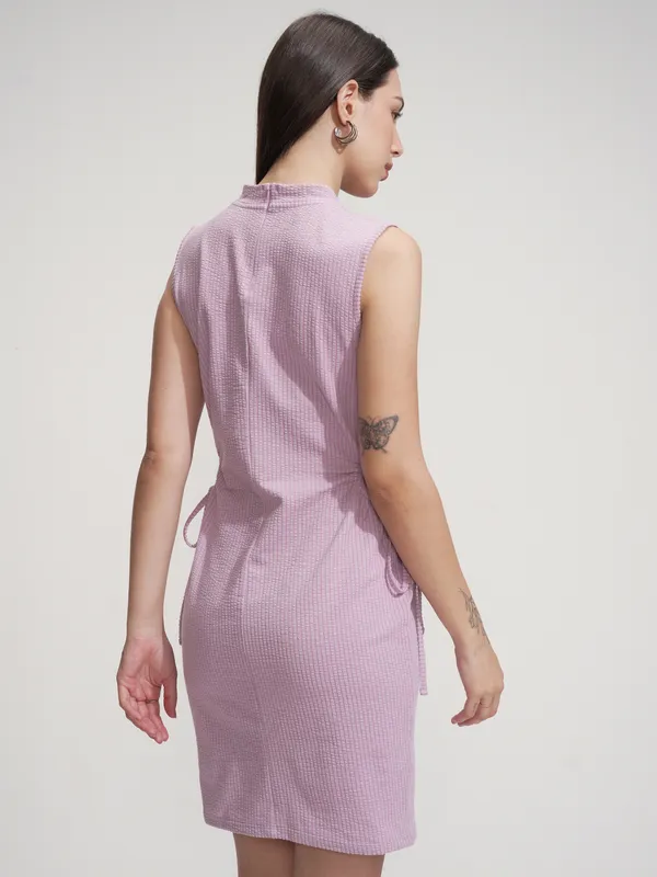 Tokyo Talkies Women Purple Solid Sheath Dress