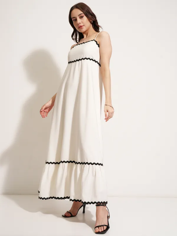 Solid Fit And Flare Dress