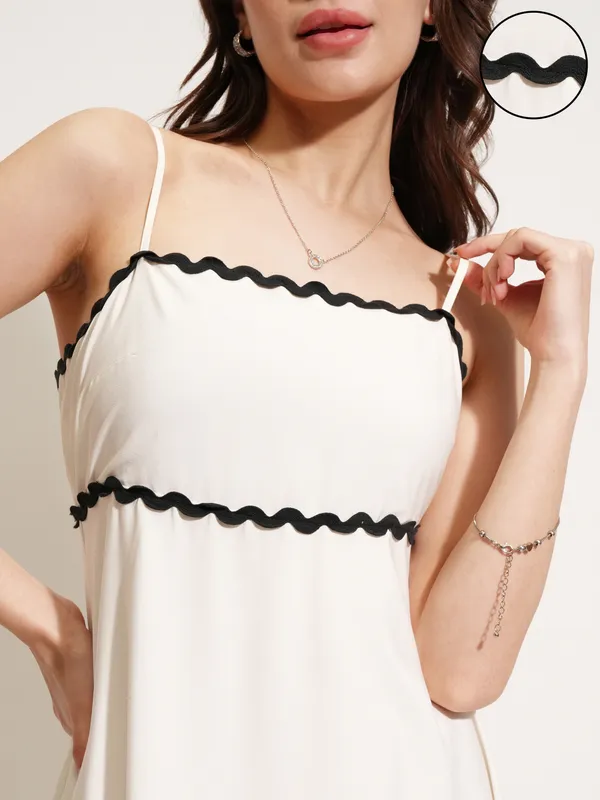 Solid Fit And Flare Dress