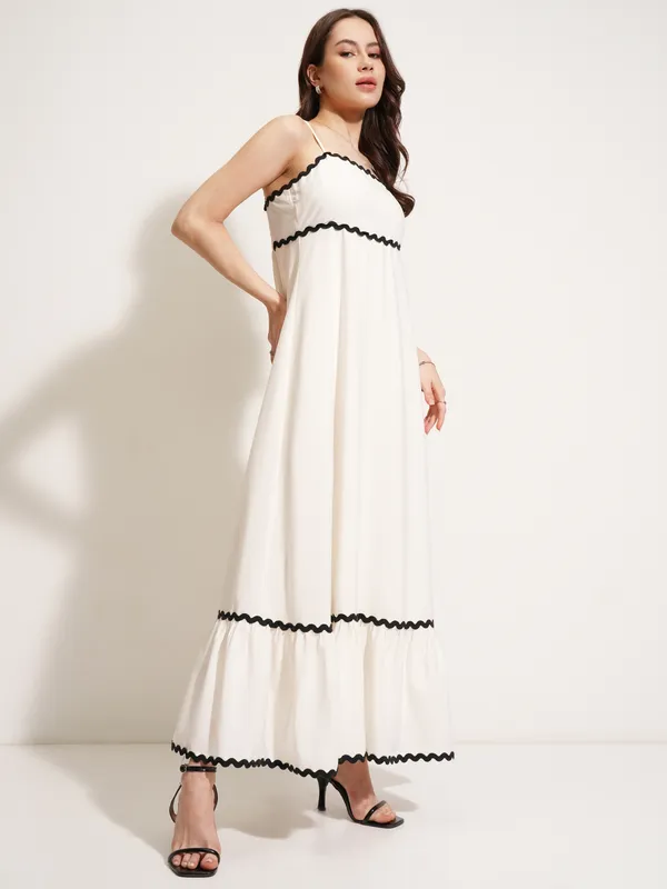 Solid Fit And Flare Dress