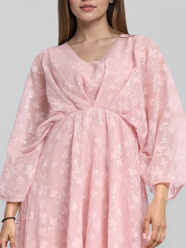 Embellished Fit and Flare Dress