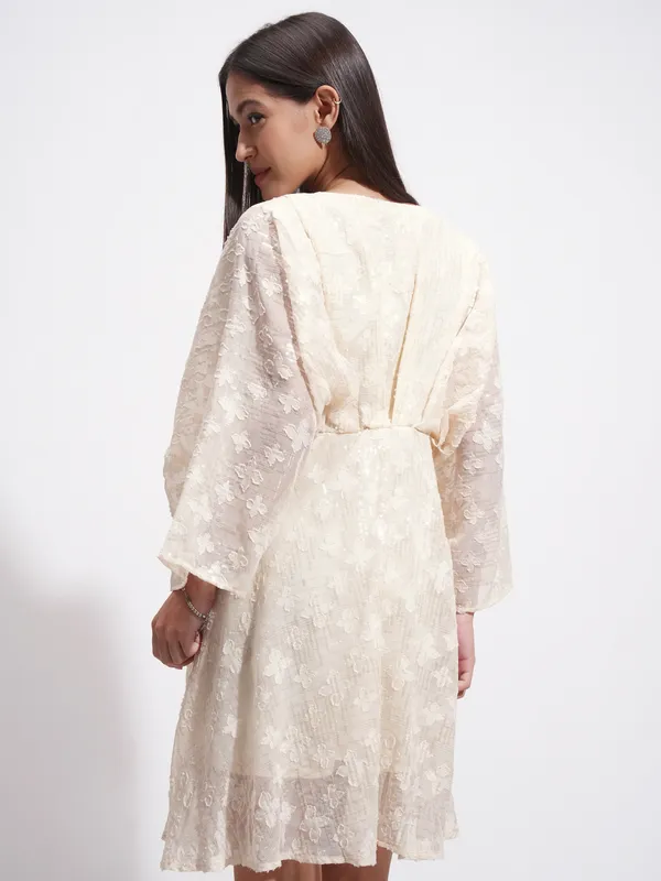 Self Design A-Line Dress