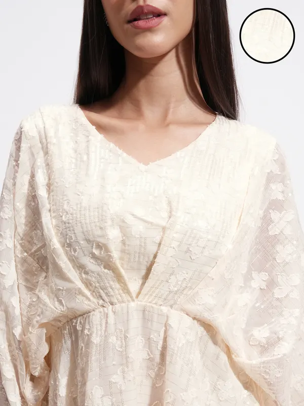 Self Design A-Line Dress