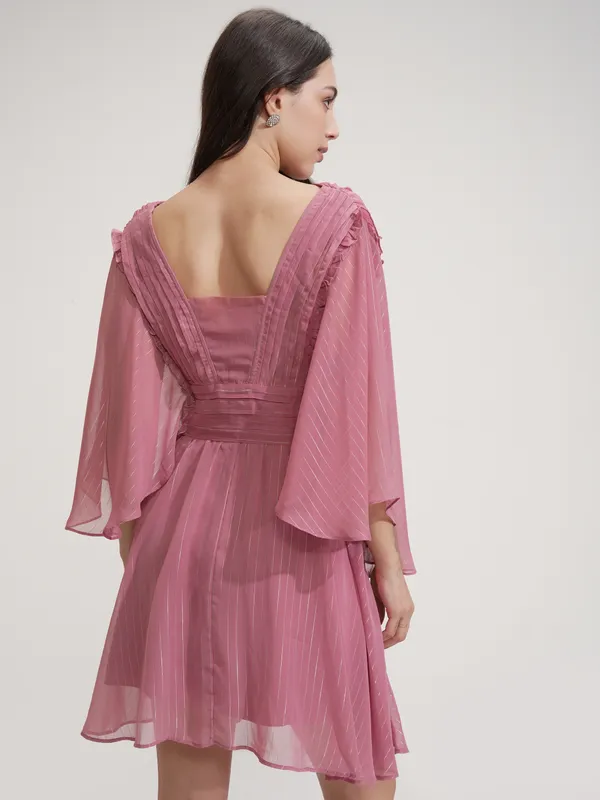 ESPYR By Tokyo Talkies Women Solid Fit and Flare Dress