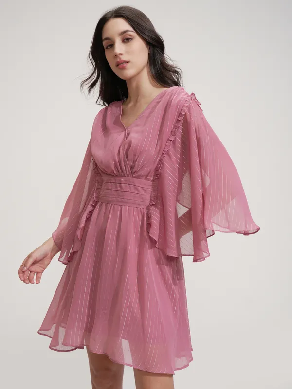 ESPYR By Tokyo Talkies Women Solid Fit and Flare Dress