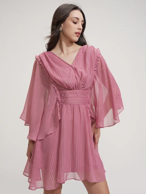 ESPYR By Tokyo Talkies Women Solid Fit and Flare Dress