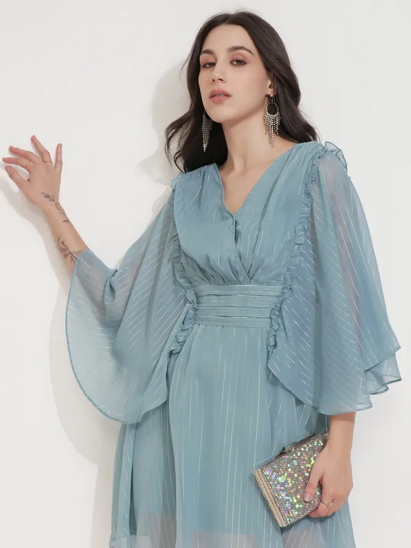 ESPYR By Tokyo Talkies Women Solid Fit and Flare Dress