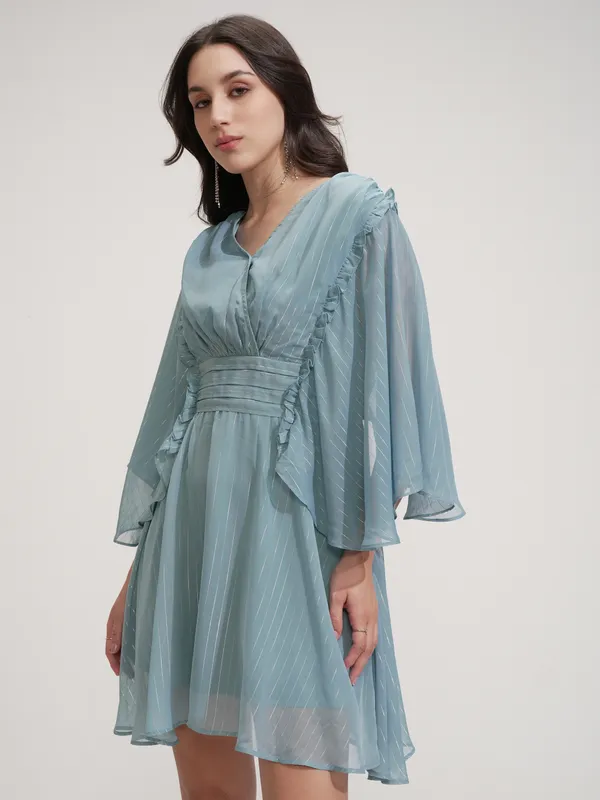 ESPYR By Tokyo Talkies Women Solid Fit and Flare Dress