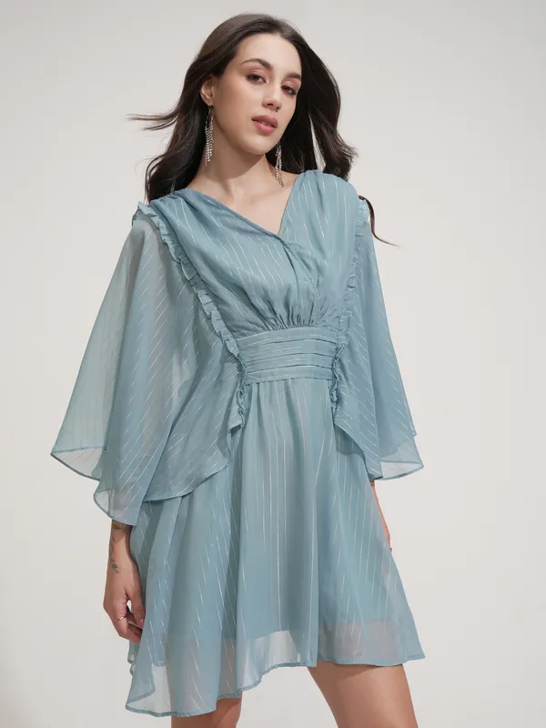 ESPYR By Tokyo Talkies Women Solid Fit and Flare Dress