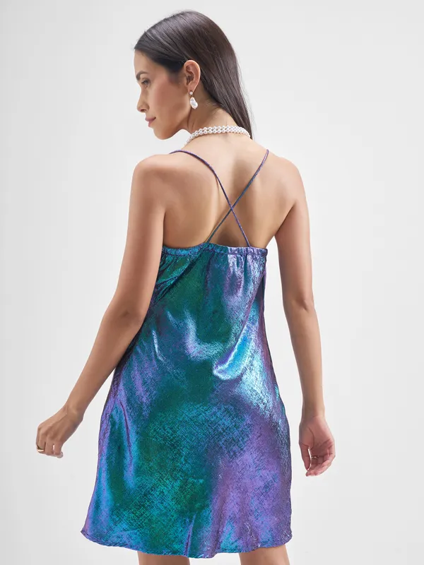 Solid Fit and Flare Dress