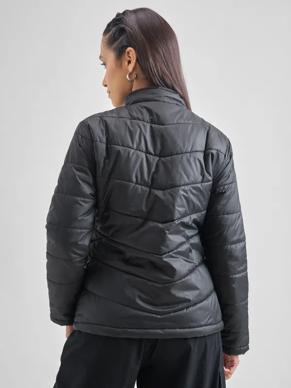 Tokyo Talkies Women Black Puffer Jacket