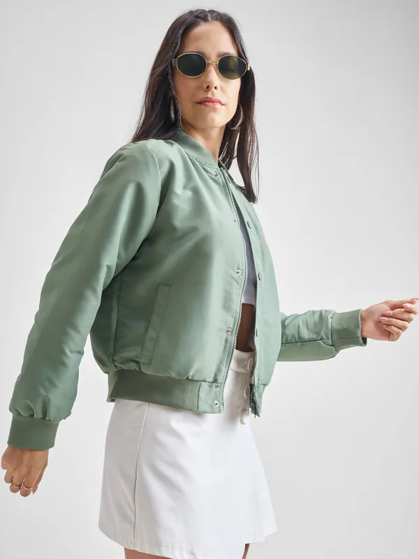 Women Solid Jacket