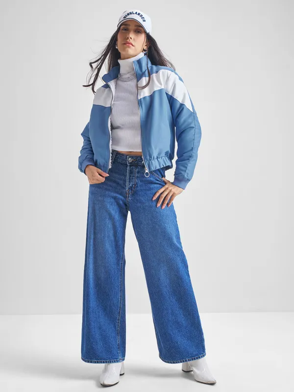 Women Colourblocked Jacket