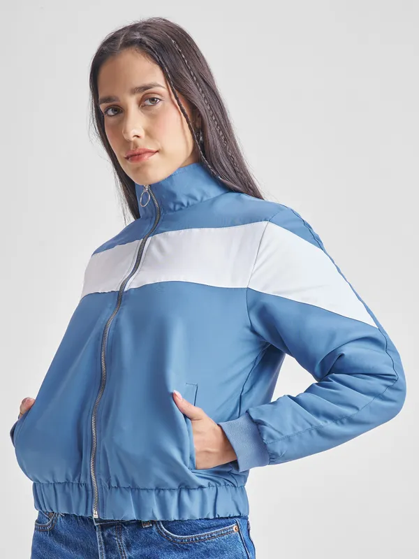 Women Colourblocked Jacket