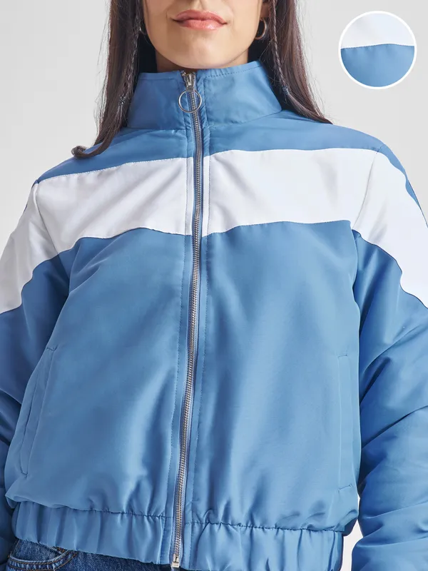 Women Colourblocked Jacket