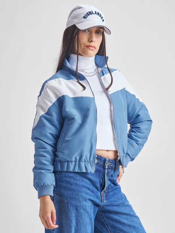 Women Colourblocked Jacket
