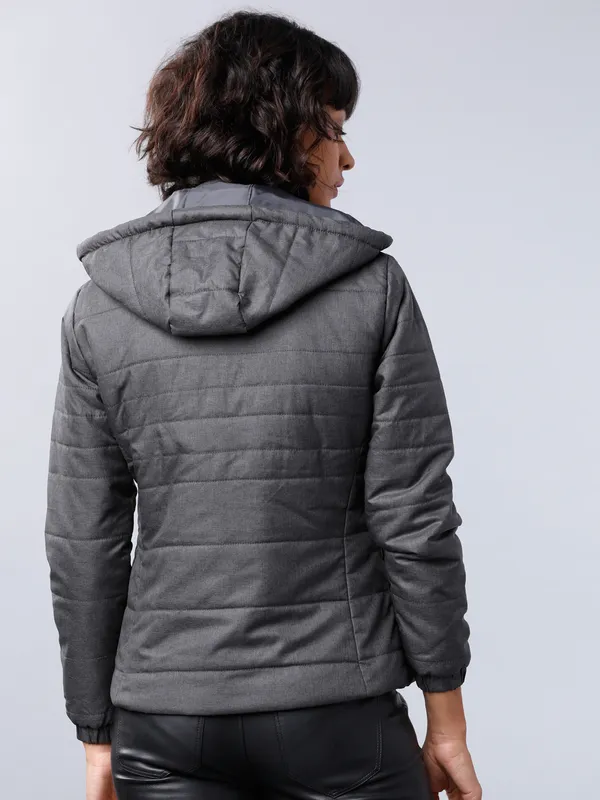 Tokyo Talkies Women Black Puffer Jacket