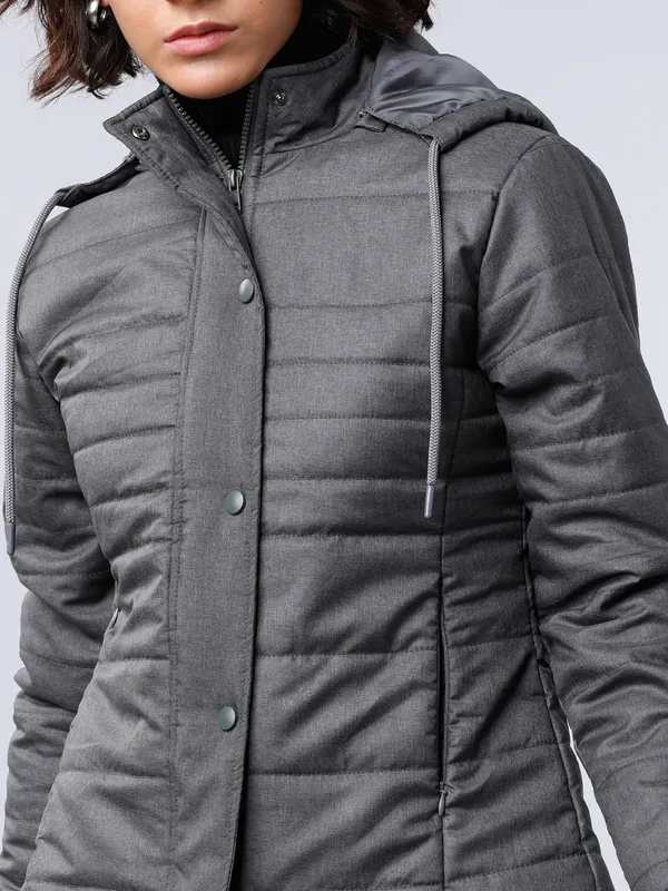 Tokyo Talkies Women Black Puffer Jacket