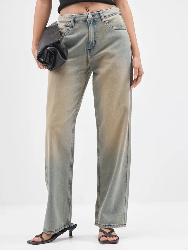 Street By Tokyo Talkies Women Blue Straight Fit Jeans