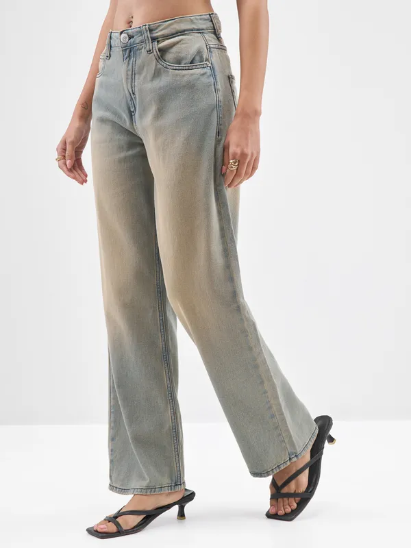 Street By Tokyo Talkies Women Blue Straight Fit Jeans