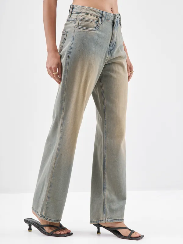 Street By Tokyo Talkies Women Blue Straight Fit Jeans