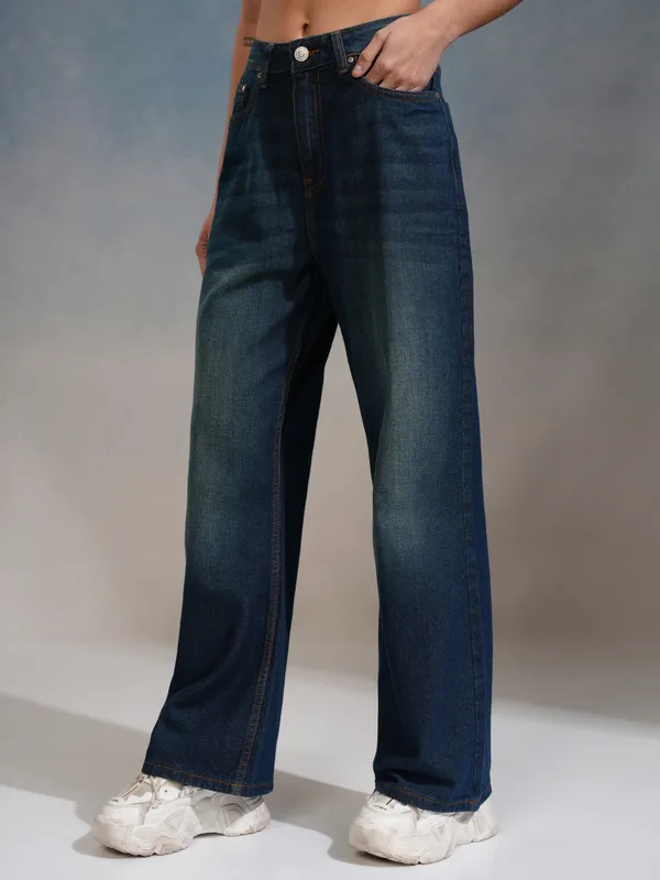 Tokyo Talkies Women Blue Flared Jeans