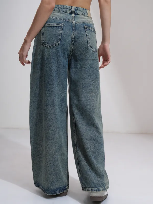 Tokyo Talkies Women Blue Baggy Jeans