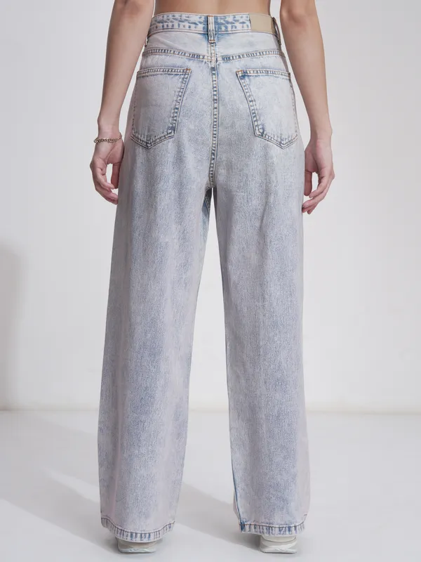 Tokyo Talkies Women Blue Baggy Stretchable Jeans