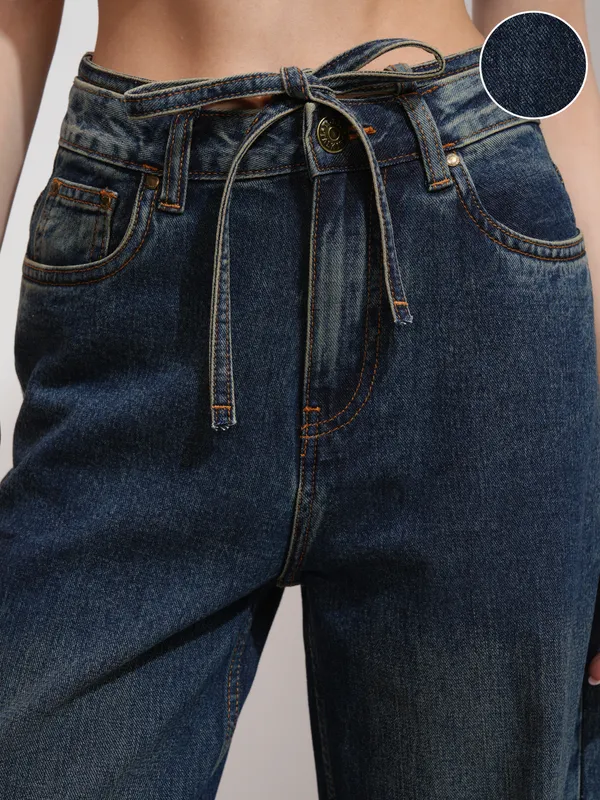 Tokyo Talkies Women Blue Flared Stretchable Jeans