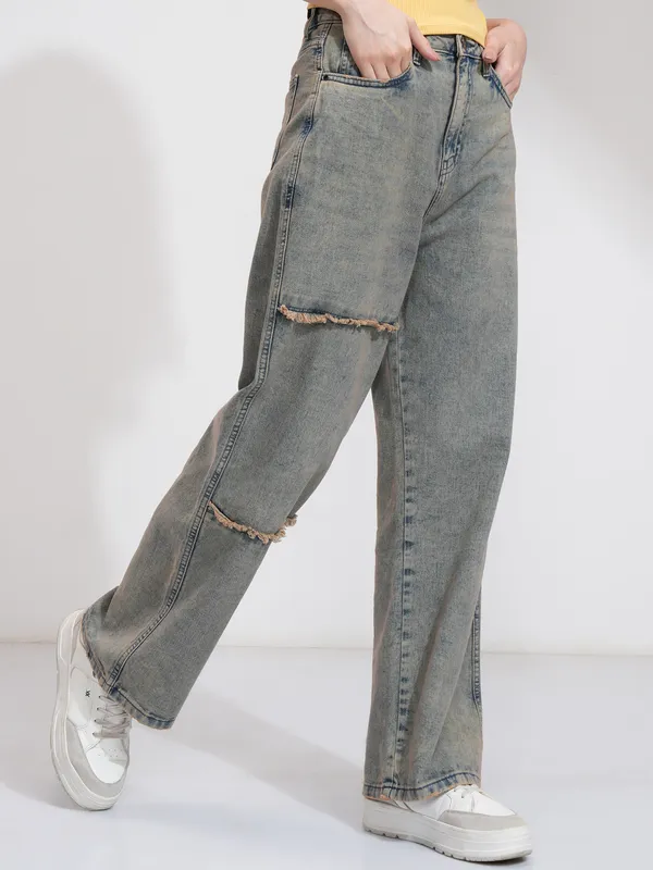 Tokyo Talkies Women Blue Flared Stretchable Jeans