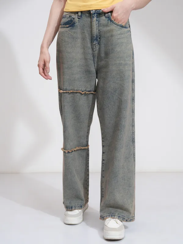 Tokyo Talkies Women Blue Flared Stretchable Jeans