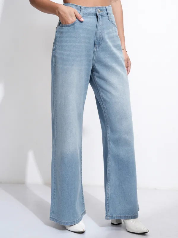 Tokyo Talkies Women Blue Regular Fit Clean Look Stretchable Jeans