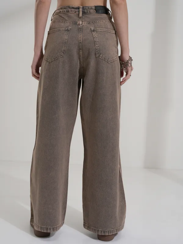 Tokyo Talkies Women Grey Baggy Stretchable Jeans