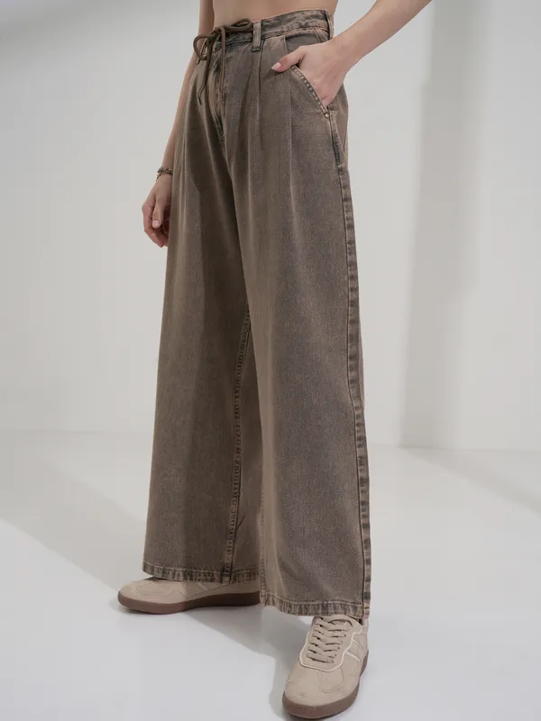 Tokyo Talkies Women Grey Baggy Stretchable Jeans