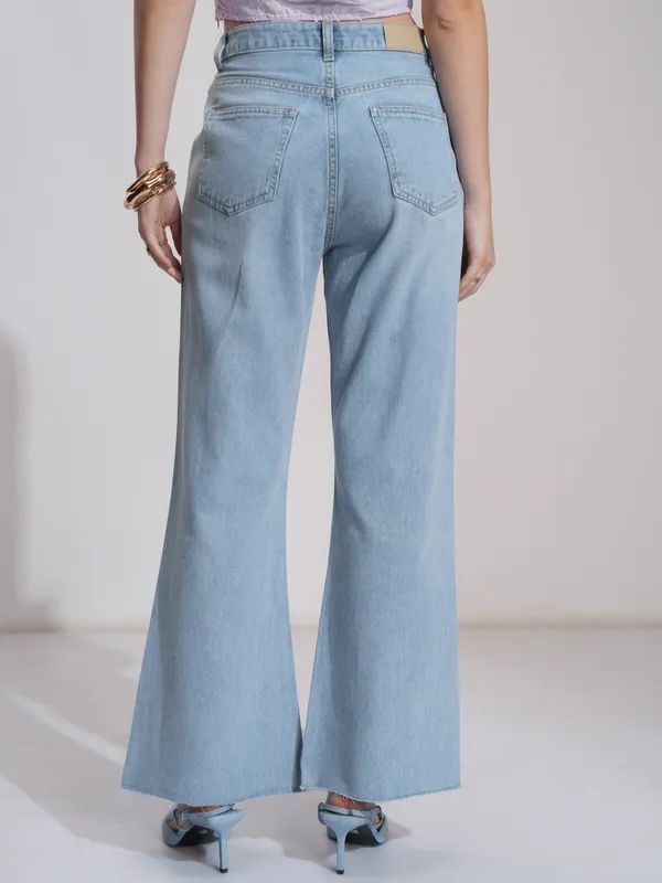 Tokyo Talkies Women Blue Bootcut Stretchable Jeans