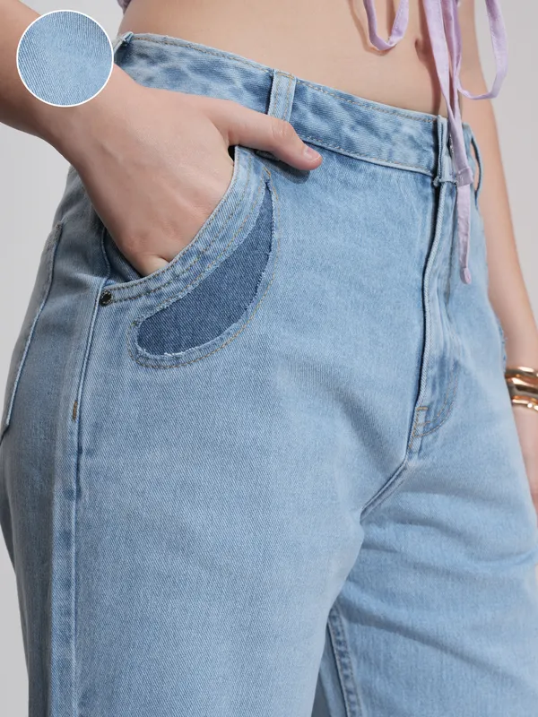 Tokyo Talkies Women Blue Bootcut Stretchable Jeans