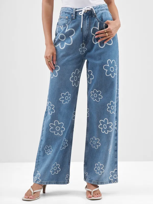 Tokyo Talkies Women Blue Dad Fit Jeans