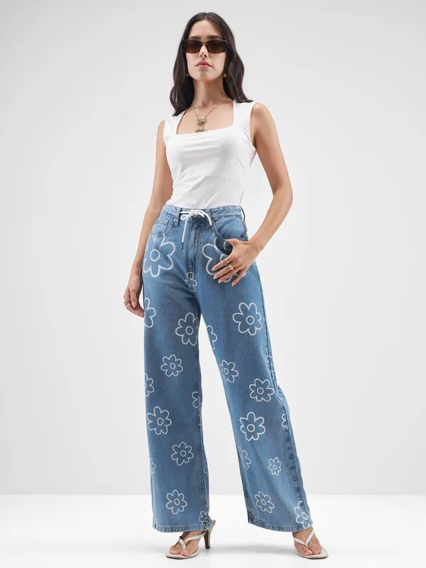 Tokyo Talkies Women Blue Dad Fit Jeans