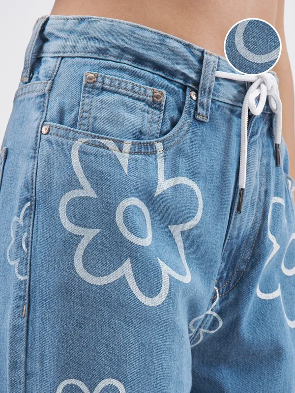 Tokyo Talkies Women Blue Dad Fit Jeans